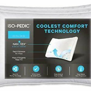Iso-pedic Nanotex Hypo-allergenic Pillow 20x28